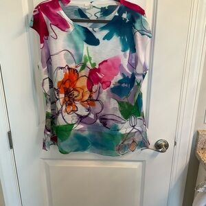 Milano Floral Multicolor Women's Top xl
